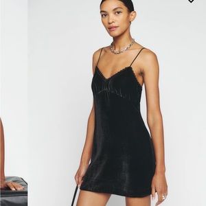 Reformation velvet dress